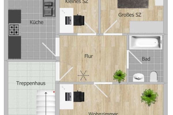 3 bedroom flat to rent, 60 m², Altenbekener Str. 13, Hildesheim 3 bedroom flat to rent, 60 m², Altenbekener Str. 13, Hildesheim