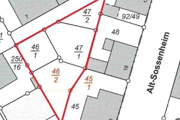 plot for sale, 293 m², Alt Sossenheim 20, Frankfurt am Main plot for sale, 293 m², Alt Sossenheim 20, Frankfurt am Main