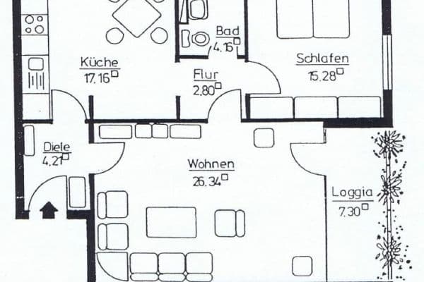 2 bedroom flat to rent, 73 m², Taunusring 22, Wiesbaden-Delkenheim 2 bedroom flat to rent, 73 m², Taunusring 22, Wiesbaden-Delkenheim
