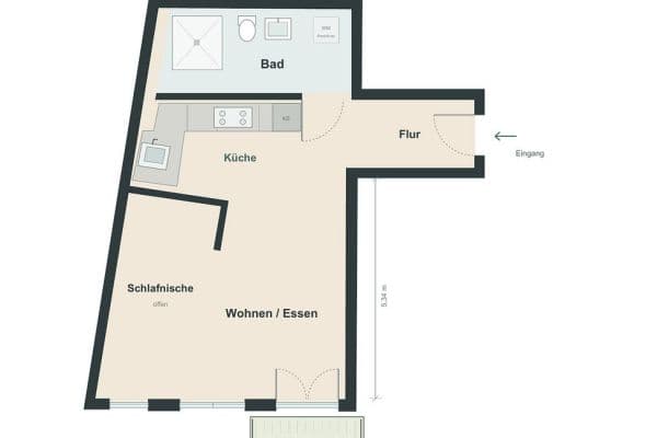 1 bedroom flat to rent, 51 m², Malmoer Str. 28c, Berlin, Berlin 1 bedroom flat to rent, 51 m², Malmoer Str. 28c, Berlin, Berlin