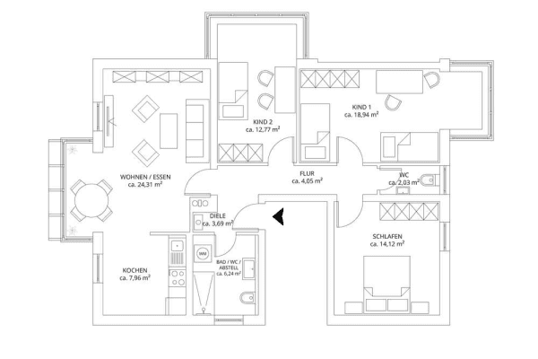4 bedroom flat for sale, 92 m², Straubing, Bavaria 4 bedroom flat for sale, 92 m², Straubing, Bavaria