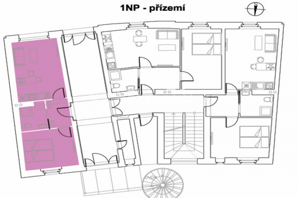 1 bedroom with open-plan kitchen flat to rent, 38 m², Stanislava Kostky Neumanna, Prague, Prague