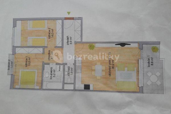 2 bedroom with open-plan kitchen flat to rent, 75 m², Modrého, Prague, Prague