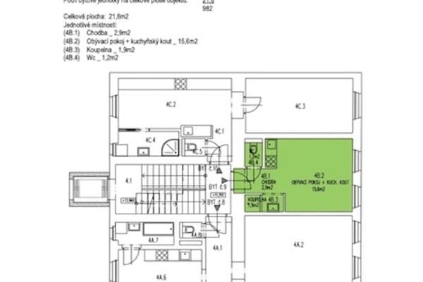 Studio flat to rent, 21 m², Bořivojova, Praha Studio flat to rent, 21 m², Bořivojova, Praha