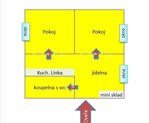 2 bedroom with open-plan kitchen flat to rent, 50 m², Roudničská, Hradec Králové 2 bedroom with open-plan kitchen flat to rent, 50 m², Roudničská, Hradec Králové