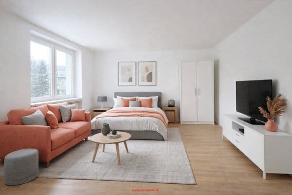 Studio flat to rent, 28 m², Brožíkova, Karviná-Nové Město Studio flat to rent, 28 m², Brožíkova, Karviná-Nové Město