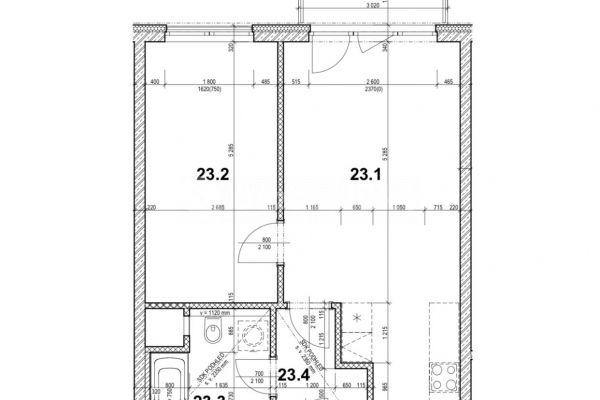 1 bedroom with open-plan kitchen flat to rent, 51 m², Do Zahrádek Ⅰ, Prague, Prague