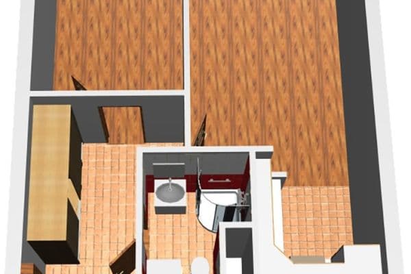 1 bedroom with open-plan kitchen flat to rent, 41 m², U Hvězdy, Kladno 1 bedroom with open-plan kitchen flat to rent, 41 m², U Hvězdy, Kladno