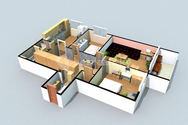 3 bedroom flat for sale, 82 m², Šrámkova, Ústí nad Labem
