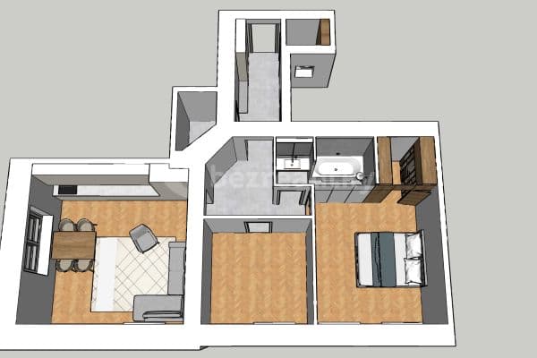 2 bedroom with open-plan kitchen flat for sale, 70 m², Bubenská, Prague, Prague