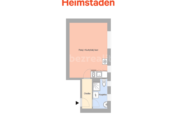 Studio flat to rent, 28 m², Kapitána Jasioka, 