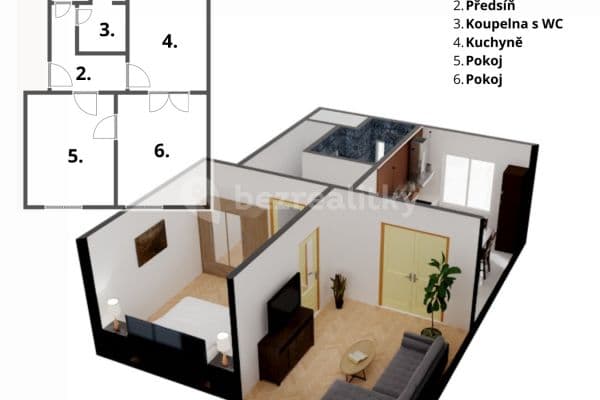2 bedroom flat for sale, 54 m², Okružní, 