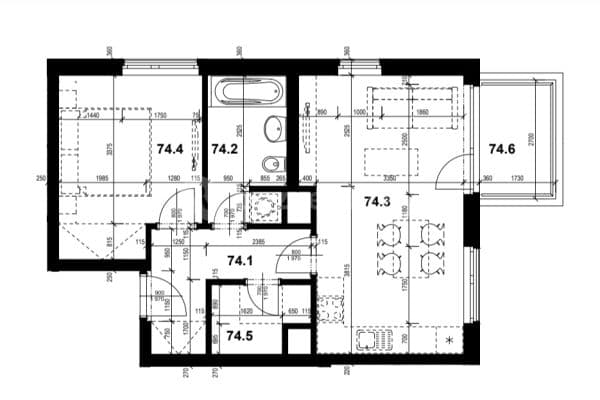 1 bedroom with open-plan kitchen flat to rent, 50 m², Jateční, Hlavní město Praha 1 bedroom with open-plan kitchen flat to rent, 50 m², Jateční, Hlavní město Praha