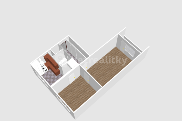 2 bedroom flat for sale, 49 m², Švermova, Beroun
