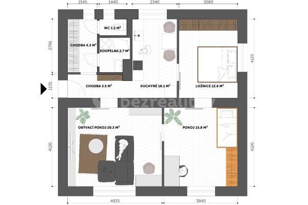 3 bedroom flat for sale, 69 m², Sochorova, Vyškov