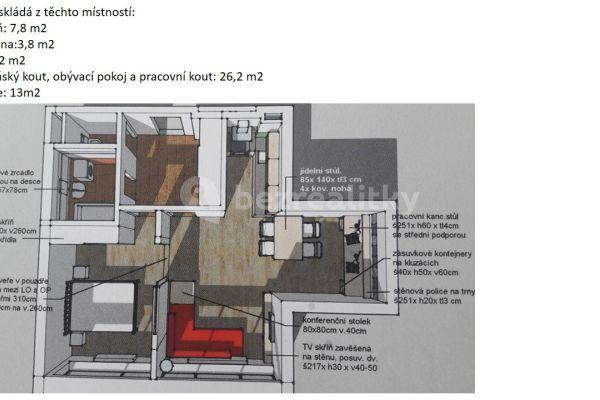 1 bedroom with open-plan kitchen flat to rent, 54 m², U Měšťanského pivovaru, Hlavní město Praha