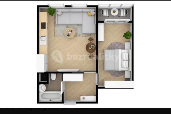 1 bedroom with open-plan kitchen flat to rent, 47 m², Vokrojova, Praha