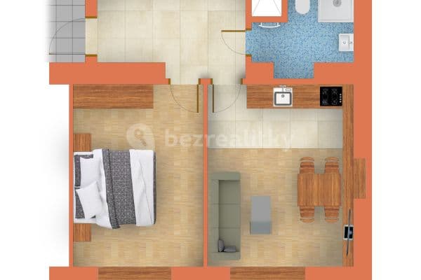 1 bedroom with open-plan kitchen flat to rent, 47 m², Šlikova, Hlavní město Praha