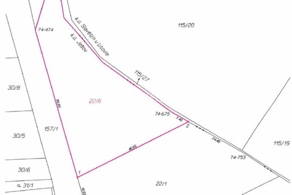 plot for sale, 1,628 m², 37333, Ješov