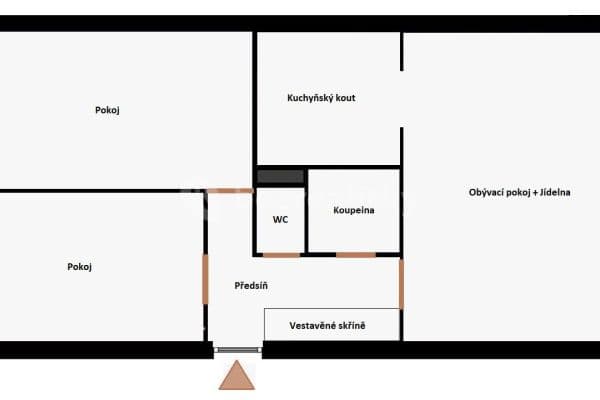 2 bedroom with open-plan kitchen flat for sale, 56 m², Bělčická, Hlavní město Praha
