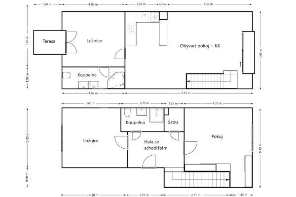 3 bedroom with open-plan kitchen flat for sale, 115 m², Šámalova, Brno, Jihomoravský Region