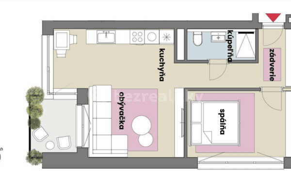 2 bedroom flat for sale, 51 m², Bottova, Miloslavov