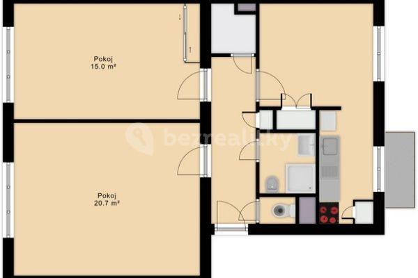 2 bedroom with open-plan kitchen flat to rent, 67 m², Purkyňova, Náchod
