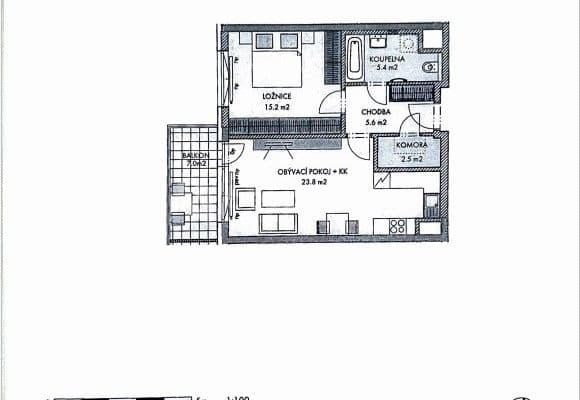 1 bedroom with open-plan kitchen flat for sale, 55 m², Kardausova, Prague, Prague