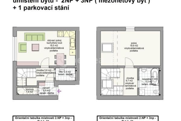 1 bedroom with open-plan kitchen flat for sale, 65 m², Žarošice, Jihomoravský Region