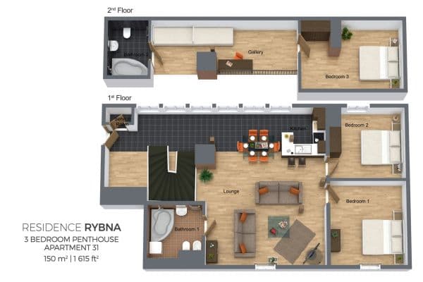 flat to rent, 150 m², Rybná, Praha flat to rent, 150 m², Rybná, Praha