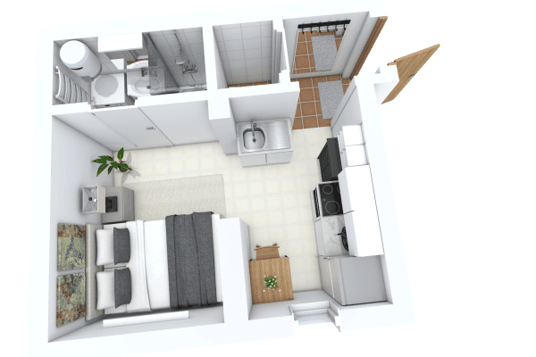 Studio flat to rent, 20 m², Roháčova, Praha Studio flat to rent, 20 m², Roháčova, Praha