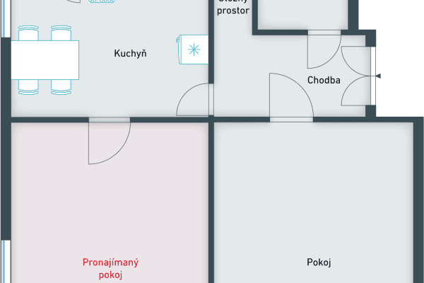 3 bedroom flat to rent, 85 m², Nad Rokoskou, Praha 3 bedroom flat to rent, 85 m², Nad Rokoskou, Praha