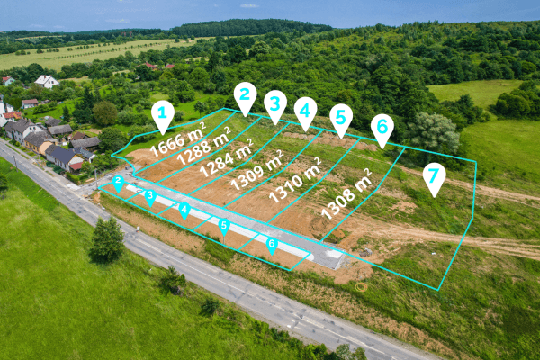 plot for sale, 1,310 m², Ludkovice plot for sale, 1,310 m², Ludkovice