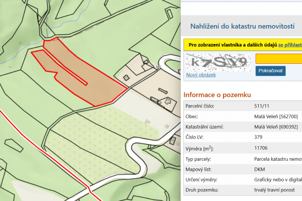 plot for sale, 18,260 m², Malá Veleň plot for sale, 18,260 m², Malá Veleň