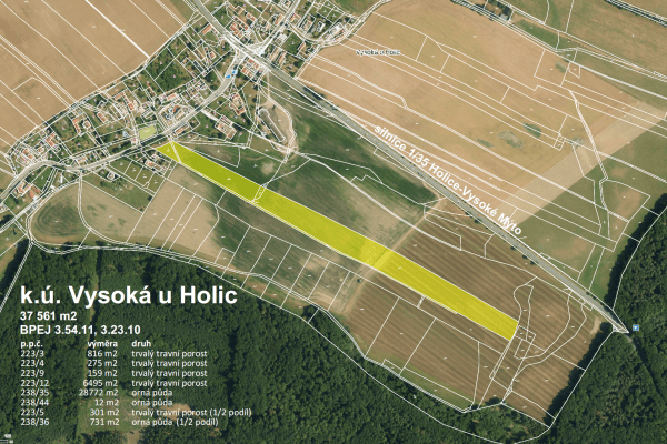 plot for sale, 37,561 m², Ostřetín plot for sale, 37,561 m², Ostřetín