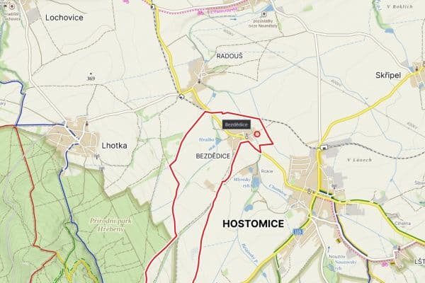 plot for sale, 1,582 m², Hostomice plot for sale, 1,582 m², Hostomice