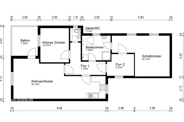 3 bedroom flat for sale, 86 m², Hans Böckler Straße 76, Wiesbaden 3 bedroom flat for sale, 86 m², Hans Böckler Straße 76, Wiesbaden