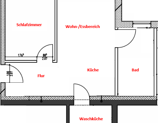 2 bedroom flat to rent, 45 m², Neuenstadt am Kocher 2 bedroom flat to rent, 45 m², Neuenstadt am Kocher