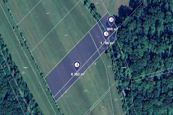 plot for sale, 9,057 m², Kovač, Královéhradecký Region plot for sale, 9,057 m², Kovač, Královéhradecký Region