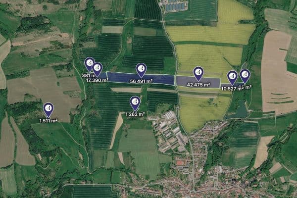 plot for sale, 166,174 m², Kamenice plot for sale, 166,174 m², Kamenice