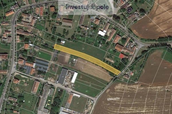 plot for sale, 1,205 m², Mlékosrby plot for sale, 1,205 m², Mlékosrby