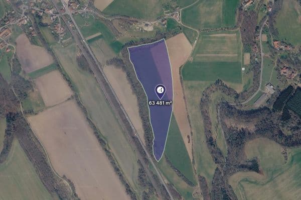 plot for sale, 63,481 m², Skrchov plot for sale, 63,481 m², Skrchov