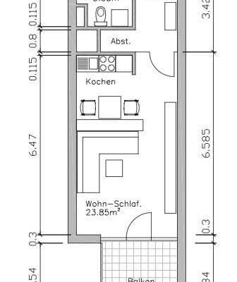 1 bedroom flat to rent, 40 m², Frankfurt am Main, Hesse 1 bedroom flat to rent, 40 m², Frankfurt am Main, Hesse