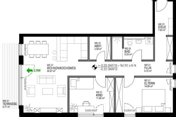 2 bedroom flat to rent, 46 m², Hauptstr. 9, Neustadt / Wied 2 bedroom flat to rent, 46 m², Hauptstr. 9, Neustadt / Wied