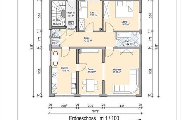 4 bedroom flat to rent, 94 m², Simrockstr. 1, Bendorf 4 bedroom flat to rent, 94 m², Simrockstr. 1, Bendorf