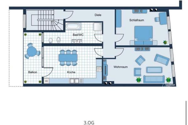 3 bedroom flat to rent, 73 m², Friedrichstraße 22, Bonn 3 bedroom flat to rent, 73 m², Friedrichstraße 22, Bonn