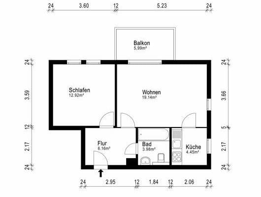 2 bedroom flat for sale, 50 m², Dresden, Saxony 2 bedroom flat for sale, 50 m², Dresden, Saxony
