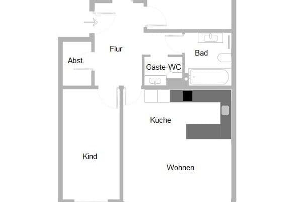 2 bedroom with open-plan kitchen flat for sale, 78 m², Hamburg, Hamburg 2 bedroom with open-plan kitchen flat for sale, 78 m², Hamburg, Hamburg