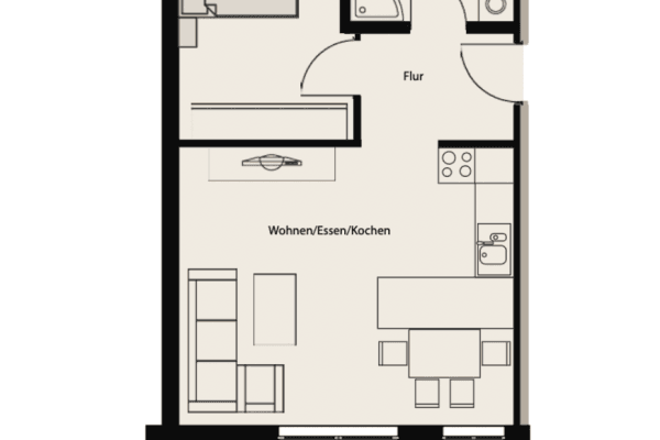2 bedroom flat to rent, 54 m², Steinbeisstr. 4/5, Oberndorf 2 bedroom flat to rent, 54 m², Steinbeisstr. 4/5, Oberndorf
