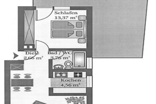 1 bedroom with open-plan kitchen flat for sale, 60 m², Wernau 1 bedroom with open-plan kitchen flat for sale, 60 m², Wernau